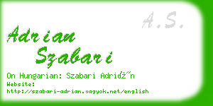 adrian szabari business card